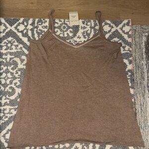 Lemon Brown Cashmere Top NEW
